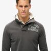Vintage Athletic Half Button Sweatshirt