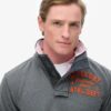 Vintage Athletic Half Button Sweatshirt