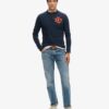 Vintage Athletic Long Sleeve Henley Top