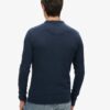 Vintage Athletic Long Sleeve Henley Top