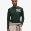 Vintage Athletic Long Sleeve Striped Top