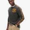 Vintage Athletic Long Sleeve Striped Top