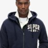Vintage Athletic Zip Hoodie