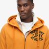 Vintage Athletic Zip Hoodie