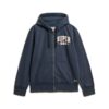 Vintage Athletic Zip Hoodie