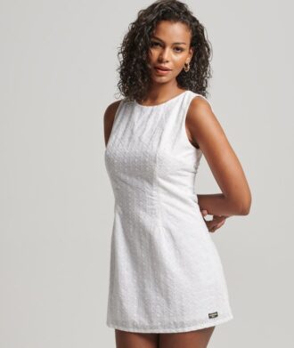 Vintage Broderie Mini Dress