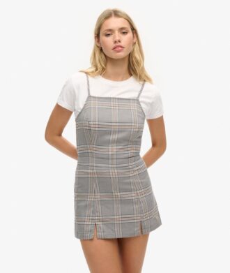 Vintage Check Cami Mini Dress