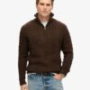 Vintage Jacob Cable Knit Half Zip Jumper