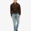 Vintage Jacob Cable Knit Half Zip Jumper