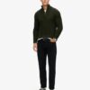Vintage Jacob Cable Knit Half Zip Jumper