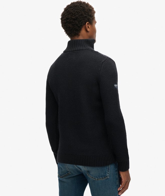 Vintage Jacob Cable Knit Half Zip Jumper Vintage Jacob Cable Knit Half Zip Jumper