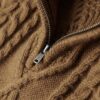 Vintage Jacob Cable Knit Half Zip Jumper Vintage Jacob Cable Knit Half Zip Jumper