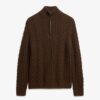 Vintage Jacob Cable Knit Half Zip Jumper