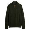 Vintage Jacob Cable Knit Half Zip Jumper
