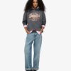 Vintage Logo Metallic Relaxed Hoodie