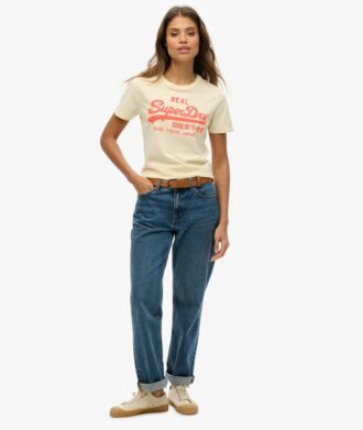 Vintage Logo Neon Fitted T-Shirt