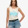 Vintage Logo Neon Scoop Neck Tank Vintage Logo Neon Scoop Neck Tank