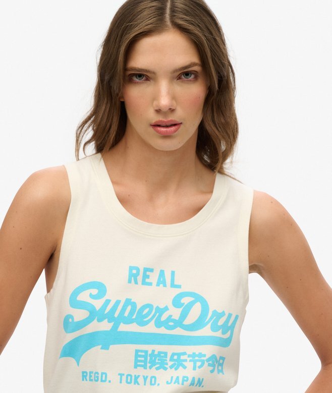 Vintage Logo Neon Scoop Neck Tank Vintage Logo Neon Scoop Neck Tank