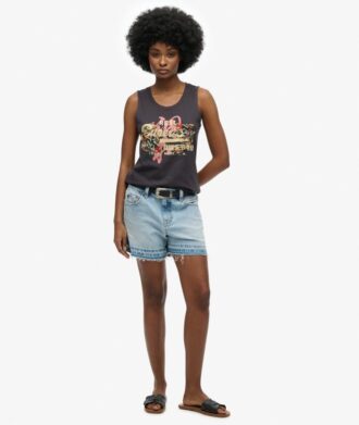 Vintage Logo Tokyo Scoop Neck Tank Top