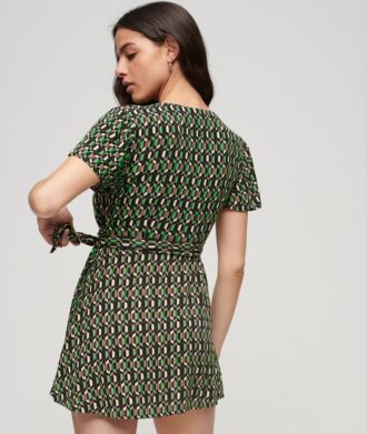 Vintage Mini Wrap Dress