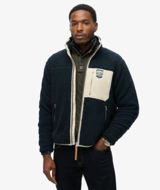 Vintage Retro Borg Fleece Jacket