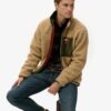 Vintage Retro Borg Fleece Jacket