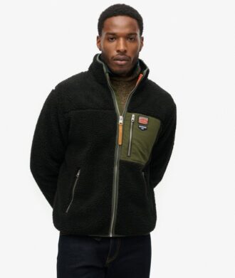 Vintage Retro Borg Fleece Jacket