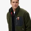 Vintage Retro Borg Fleece Jacket
