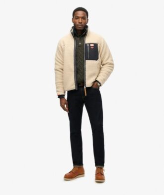 Vintage Retro Borg Fleece Jacket