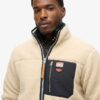Vintage Retro Borg Fleece Jacket