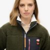 Vintage Retro Half Zip Fleece Jumper