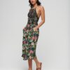 Vintage Smocked Halter Neck Dress