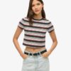 Vintage Stripe Crop T-Shirt