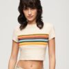 Vintage Stripe Crop T-Shirt