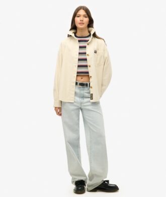 Vintage Stripe Crop T-Shirt