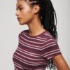 Vintage Stripe Crop T-Shirt