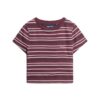 Vintage Stripe Crop T-Shirt