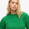 Vintage Textured Crop Knit Jumper
