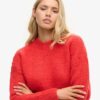 Vintage Textured Crop Knit Jumper