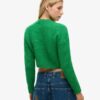 Vintage Textured Crop Knit Jumper