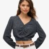 Vintage Tie Front Top