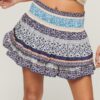 Vintage Tiered Mini Skirt
