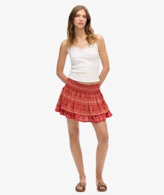 Vintage Tiered Mini Skirt