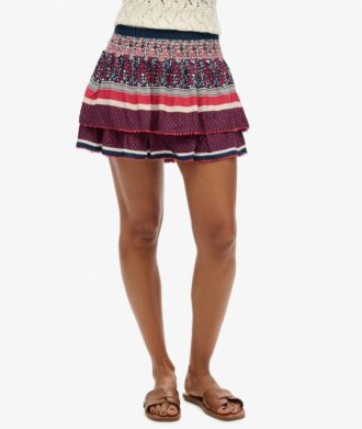 Vintage Tiered Mini Skirt