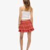 Vintage Tiered Mini Skirt