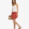 Vintage Tiered Mini Skirt
