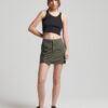 Vintage Utility Mini Skirt