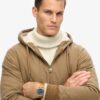 Vintage Workwear Hooded Bomber Jacket