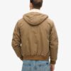 Vintage Workwear Hooded Bomber Jacket