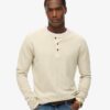 Waffle Long Sleeve Half Button Top
